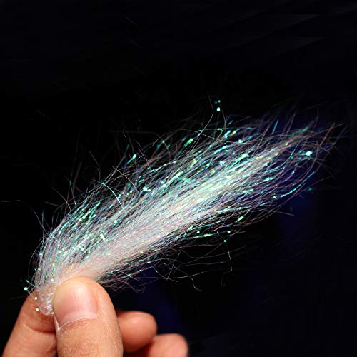 Pearl White Ice Dub - 4g Fly Tying Dubbing Material