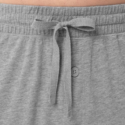 Men's Jersey Knit Jogger Sleep Pants - Grey Heather, Medium
