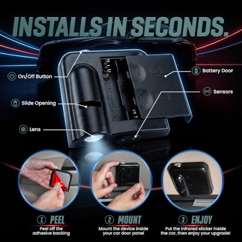 NFL LED Car Door Light - Wireless Projector with Team Logo