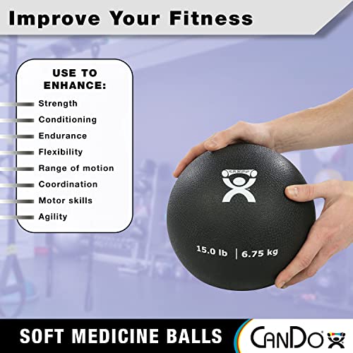 Soft Medicine Ball Set - 5 Pieces (2lb, 4lb, 7lb, 11lb, 15lb) for Fitness & Therapy