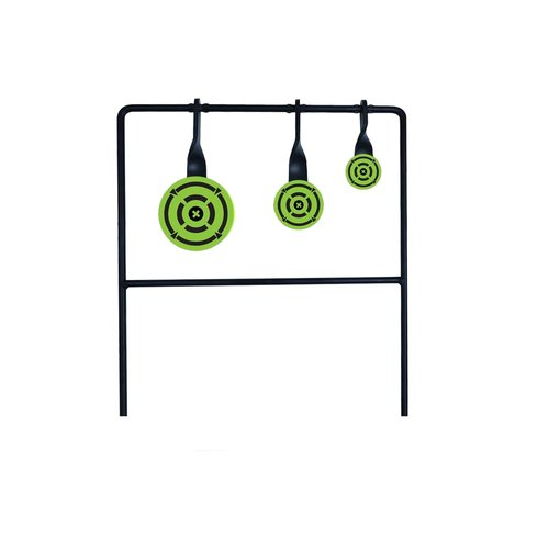 STRONCHUANStronchuan Bb Gun Target, for Backyard, Bb Gun Metal Target, Automatic Reset, Round, Iron, Portable Design (Round)