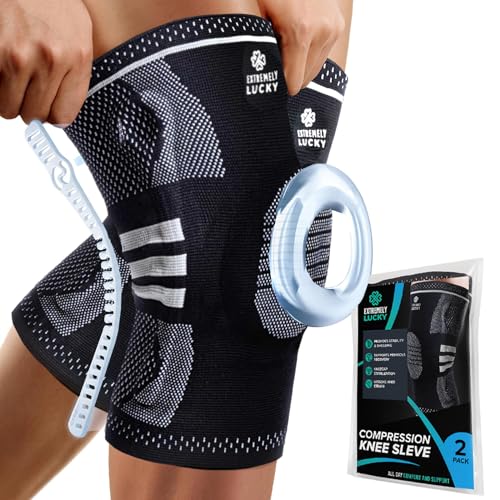 Knee Brace for Pain Relief & Support - Large with Patella Gel Pad