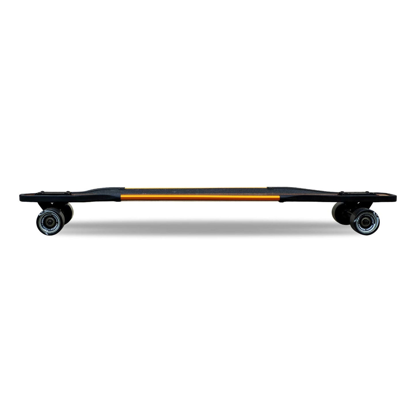Yocaher Aluminum Longboard Series Complete Drop Through 36.25" x 9" Longboards Skateboards w/Black Widow Premium Grip Tape Aluminum Alloy Truck ABEC-9 Bearing 62mm Long Board Skateboard Wheels - Gold