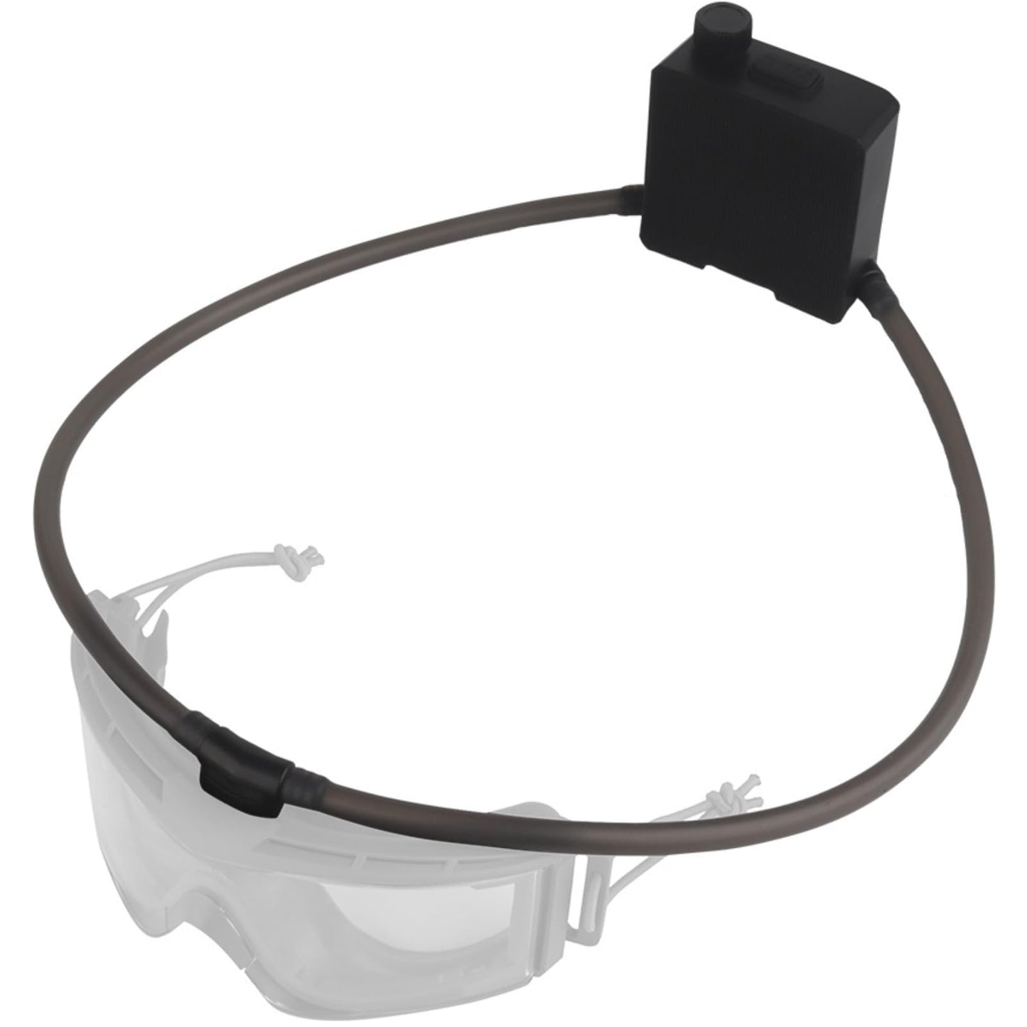 Let Me Be AirDefog Goggles Anti-Fog Fan Kits, Defogger for Goggles with Fan Turbo Button, Magnetic Hose Header and Speed Knob Allow 6-10 Hrs Runtime fits tactical, skiing, cycling, work (BK)