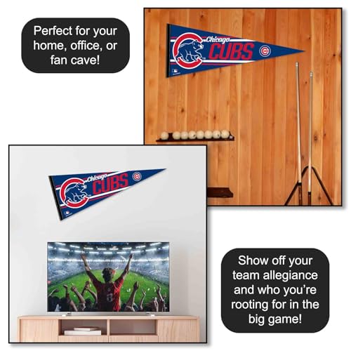 Chicago Baseball Large Pennant - 12x30 Felt Team Banner
