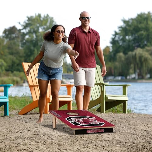 2' x 3' Wood Cornhole Game Set with Team Logo Bags - South Carolina Gamecocks