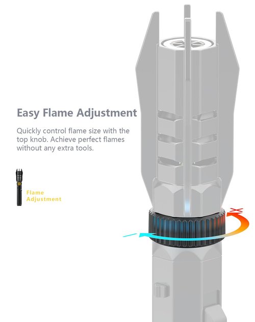 Lightsaber Torch Lighter, Torch lighters Butane refillable, Giant Camping Firework Jet Flame Lighter, Cool Lighters for Men, Gift Box