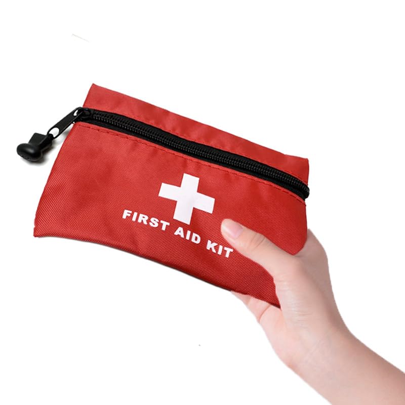 12 Pack Mini First Aid Pouches - Waterproof Emergency Bags 6.3x4.3 inch