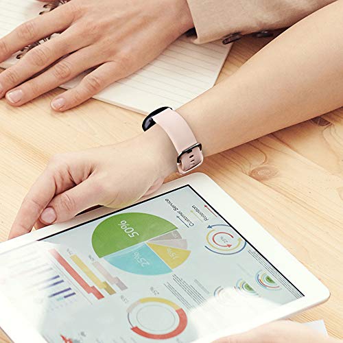 20mm Soft Silicone Replacement Strap for Amazfit Smart Watches - Pink, Small