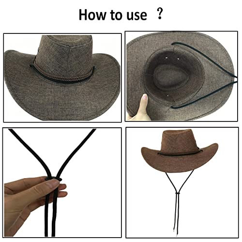Adjustable Chin Cord Strap for Hats - Pack of 2