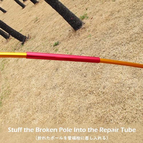 Tent Pole Repair Kit - Aluminum Alloy Splint for 8.5-10.5mm Poles