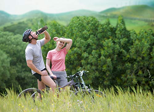 Valourgo Collapsible BPA-Free Water Bottle - Gray, 21 oz, Leakproof Silicone Flask