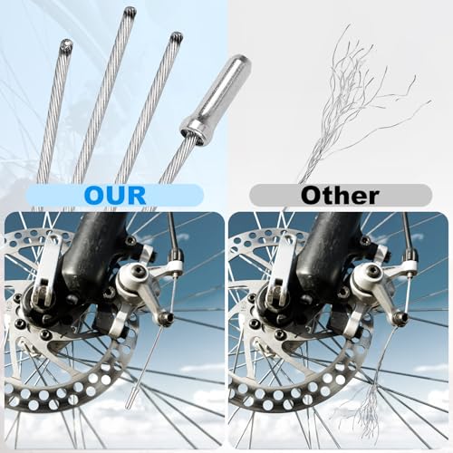 Universal MTB Brake and Shifter Cable Kit - Stainless Steel Replacement Set