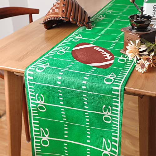 Tegeme 2 Pcs Football Table Runner Disposable, Game Day Party