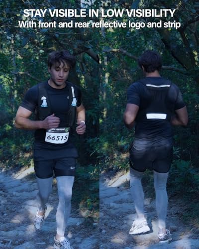 Adjustable Running Hydration Vest for Men & Women - Black, Medium-Large
