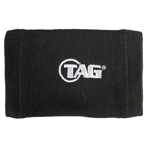 Football Quarterback Wrist Band - Five Window - 6" x 4" - Black
