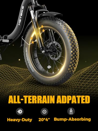 Foldable Electric Bike for Adults - 20" Fat Tire, 1400W Motor, 28 MPH, 600Wh Battery - Solid Black
