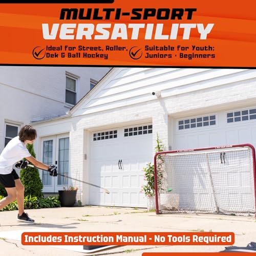 54" x 44" Street Hockey Goal - Lightweight Steel Frame Net