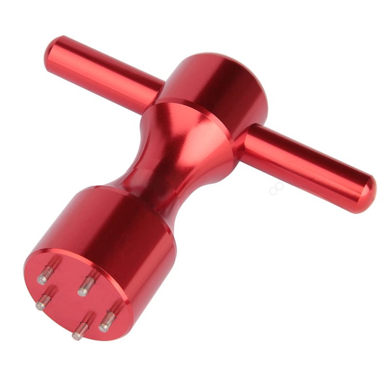 YBW NA 1pc Red 5-Prong Golf Weight Wrench Tool Compatible with Titleist Scotty Cameron Putters