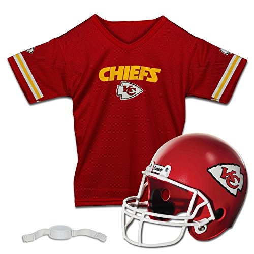 Kansas City Chiefs Kids NFL Helmet and Jersey Costume Set - Medium