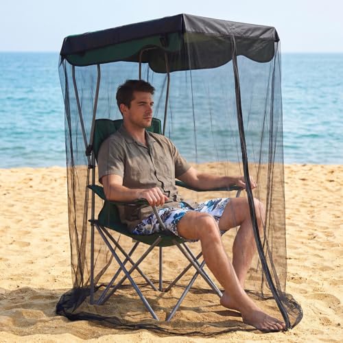 Yahenda Mosquito Net for Canopy Chair 63" H Waterproof Roof Zipper Cover - Fits 32x35"