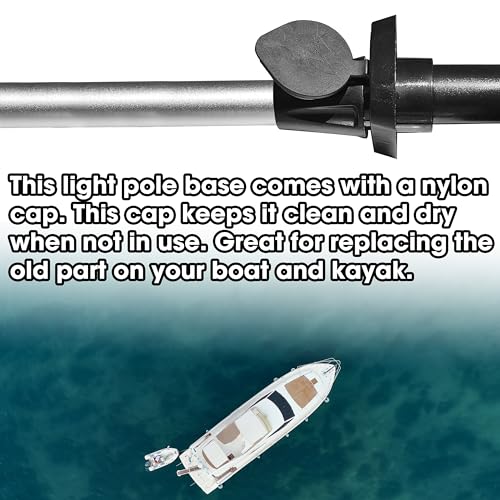 Marine Boat Stern Light Socket Base 3/4" 2-Prong Replacement for Navigation & All-Round Lights