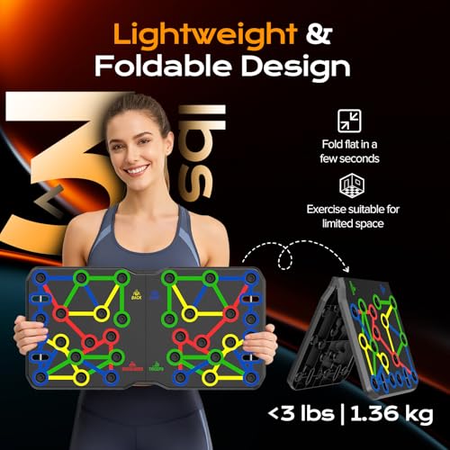 Extra Large Push Up Board - 30-in-2 Portable Workout Set