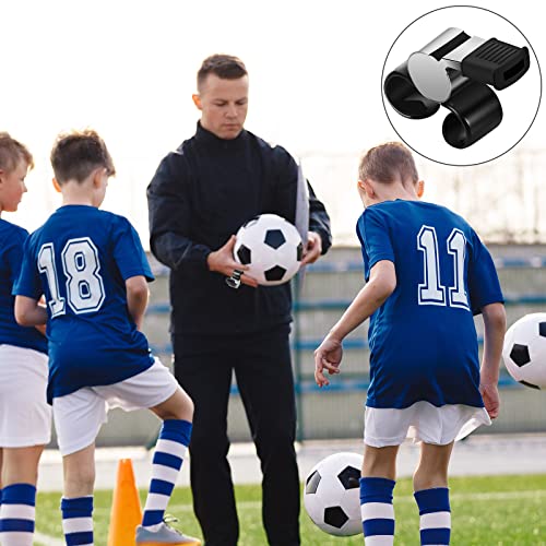 Loud Hockey Referee Whistle Set - 2 Pcs with Finger Grip