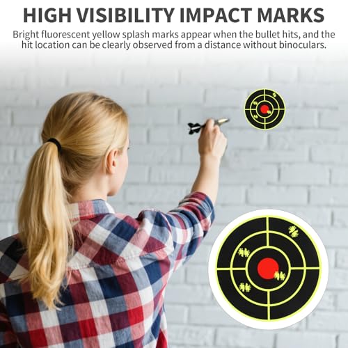 Self-Adhesive 3" Splatter Targets - 200 Pack for Shooting Practice