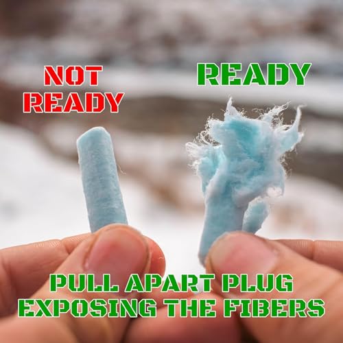 Fire Starter Plugs - 50 Pack for Emergency Survival & Camping