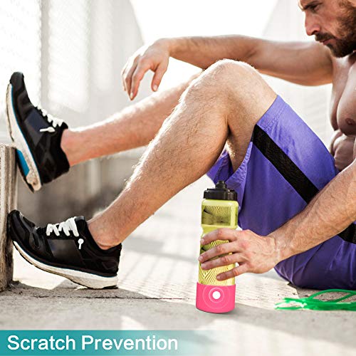 Silicone Protective Boot Sleeve for 12-24oz Hydro Flask & Stanle - Pink