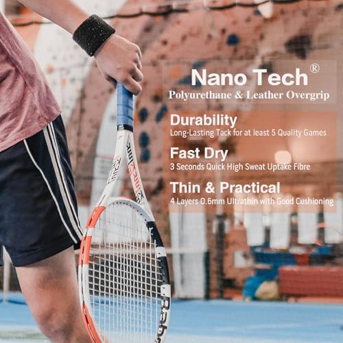 10pcs Tennis Grip Tape - Durable Overgrip for Racket & Paddle - Mult