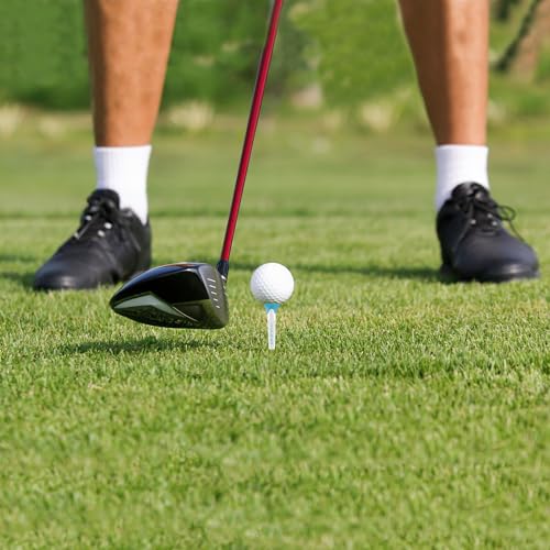 Durable 5-Prong Golf Tees - 8 Pack, Light Blue
