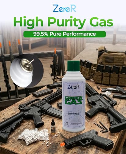 Green Gas for Airsoft Pistols - 2 Cans, 13.5 fl oz Each