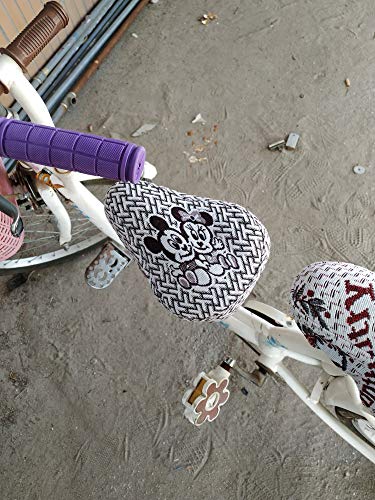 Non-Slip Rubber Bicycle Handlebar Grips - Purple