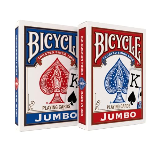 Jumbo Index Poker Playing Cards - Premium Rider Back Deck