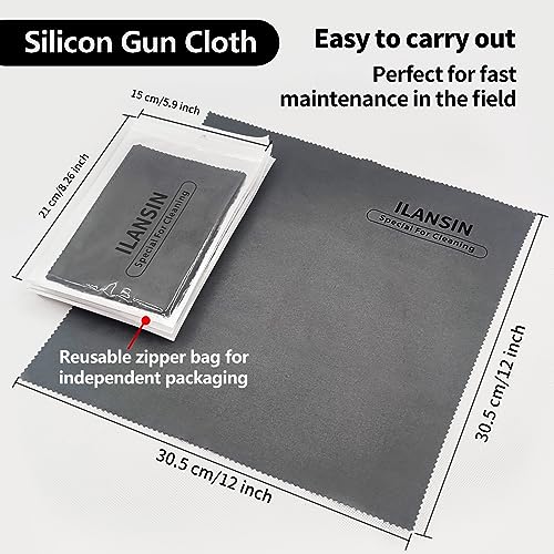 Silicone Gun Cleaning Cloth 12x12 Inch - Lint Free Rust Prevention - 1 Pack