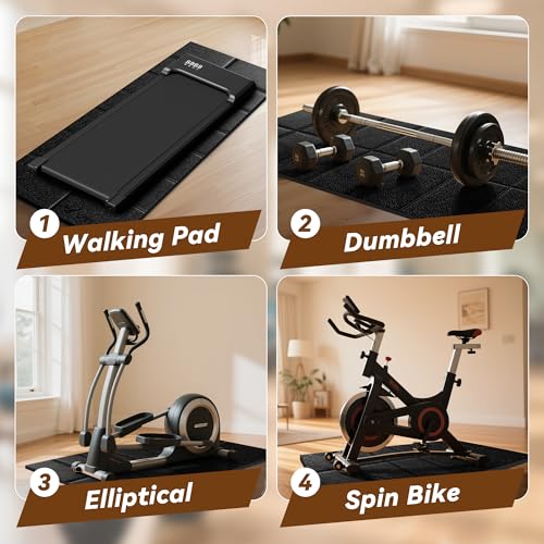 Foldable Treadmill Mat 55" x 23.6" - Non-Slip High Density