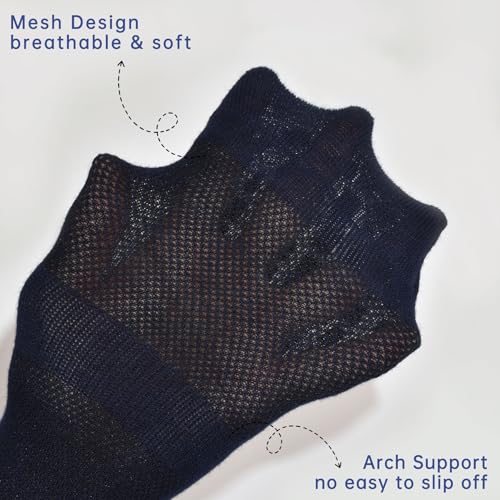 Non-Slip Gripper Socks for Men - 3 Pairs, Size 10-11 - Black, Navy, Coffee