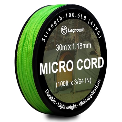 Micro Paracord - 1.18mm x 100ft - Fluorescent Green
