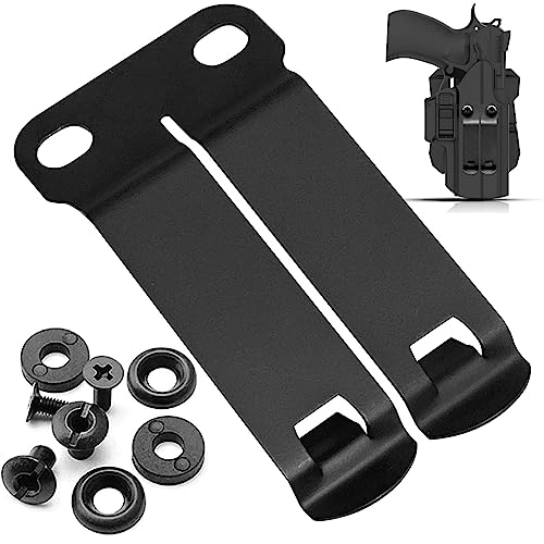 Metal Belt Clip for Holsters - Dark Matte Grey, Multi-Use