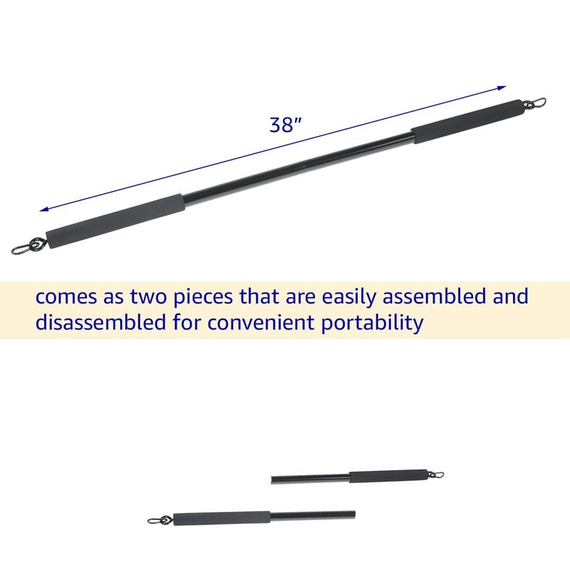 Trademark Innovations Resistance Band Bar, Functional Trainer, Workout Bar, Fitness Bar, Exercise Bar