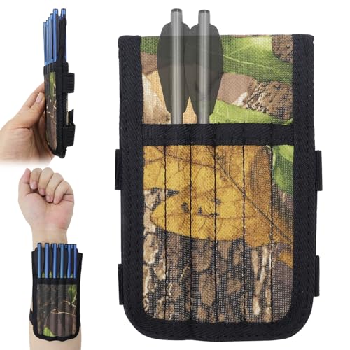 Mini Crossbow Bolt Holder - Camo Oxford Quiver for 12 Bolts