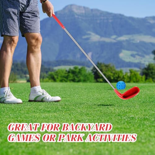 Realspring Oversize Head Golf Club Set 36 Inch Red – 2-Piece Practice Kit