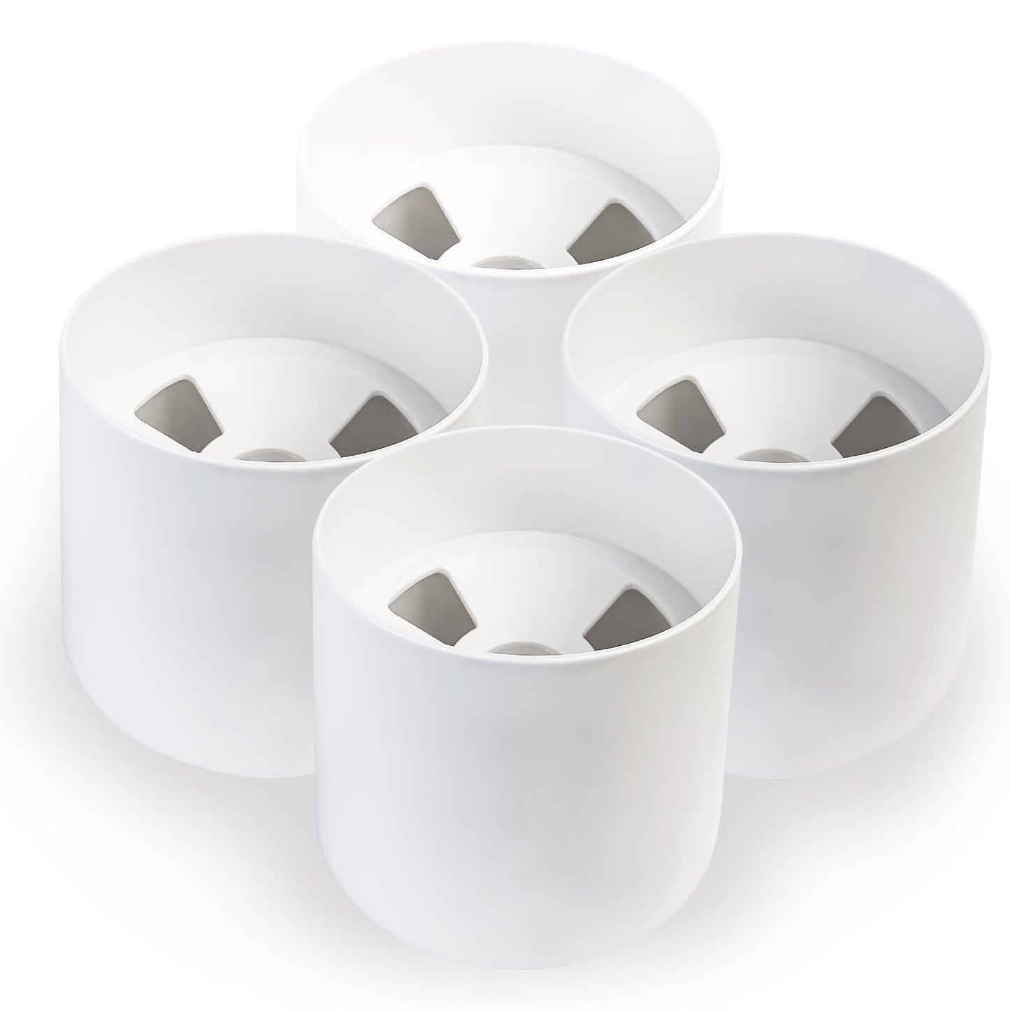 Crestgolf 4PCS Golf Hole Cup,Accessories for Backyard Practice Putting Green, ABS Plastic Golf Putting Cup for Outdoor,Fits PGAL|PGA|USGA Regulations, Dimension 4" Depth, Diameter 4 1/4 inches