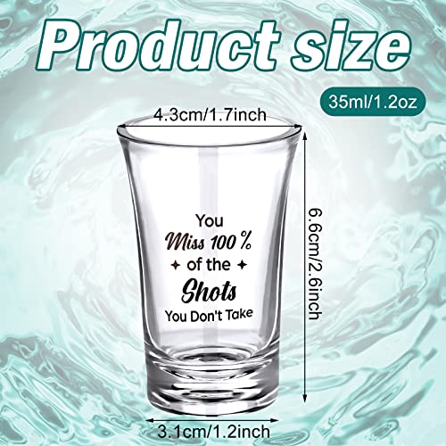 Skyley 24 Pack Funny Acrylic Shot Glasses for Parties, Reusable and Durable