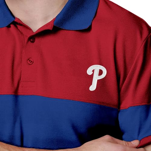 Men's Performance Cotton Polo Shirt - MLB Team Color Logo