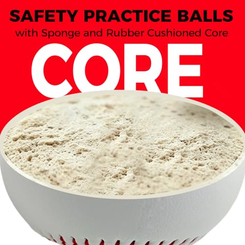 Soft T-Balls for Beginners - Reduced Impact Practice Baseballs