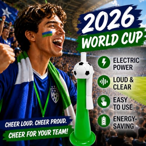 Electric Cheering Horn for Soccer Fans - Green