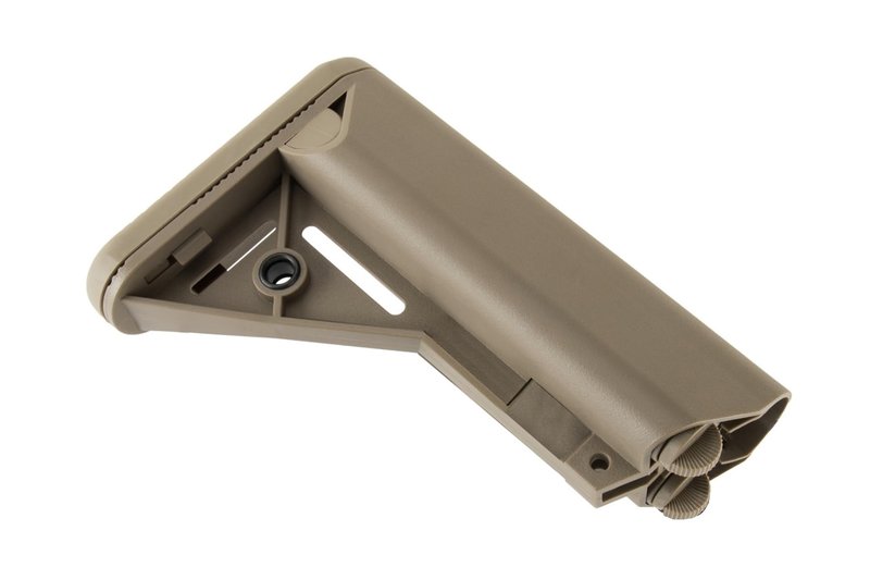 ZION ARMS MK18 Fixed Stock for Airsoft (Color: Tan)